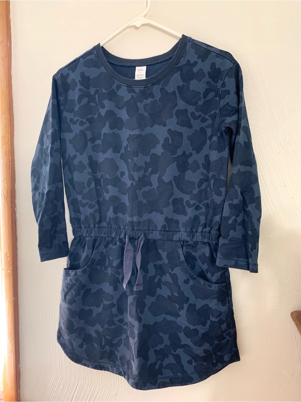 Tea Collection Girls Navy Long Sleeve Dress. Size 12